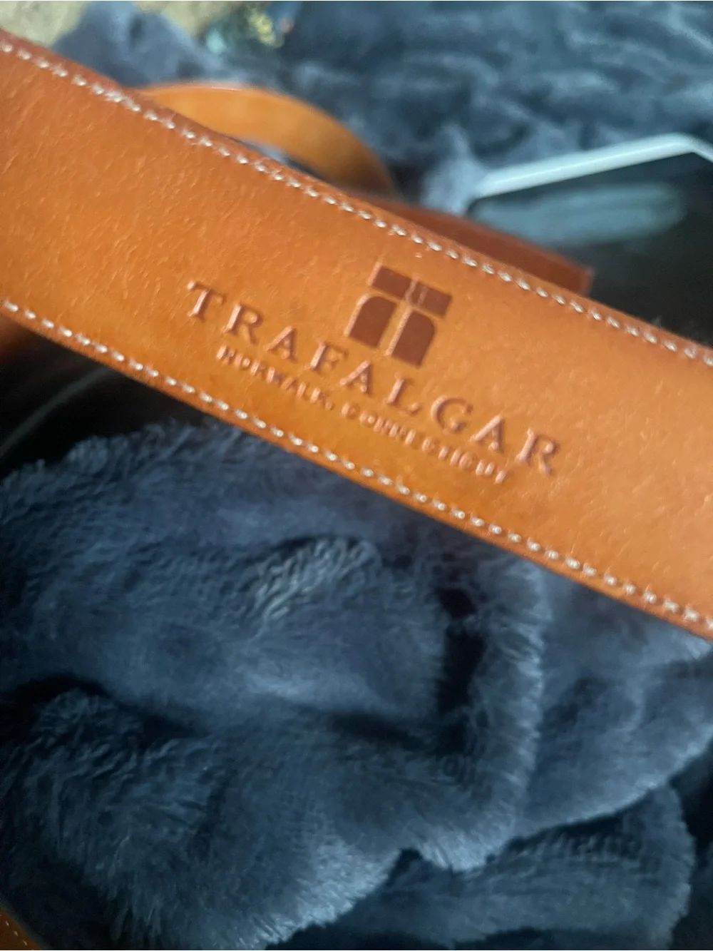 Trafalgar Leather Belt Lot Pair Size 38 Brown & Black Easton Connecticut USA